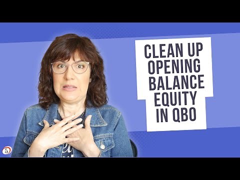 How to cleanup Opening balance equity in QuickBooks Online
