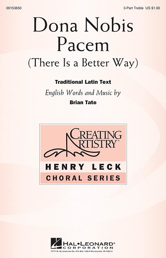 Dona Nobis Pacem - 3-Part - Sheet Music | Sheet Music Plus