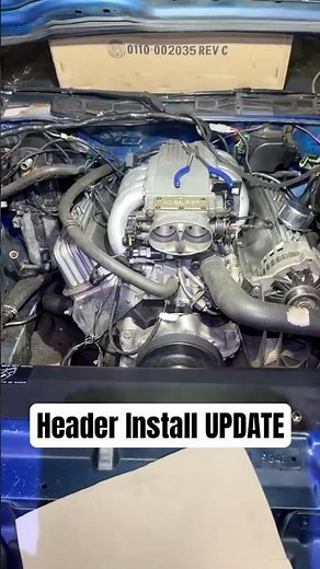 3rd Gen Firebird Long Tube Header Install Update #firebird #tpi