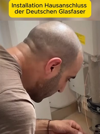 Installation Hausanschluss der Deutschen Glasfaser Teil 3