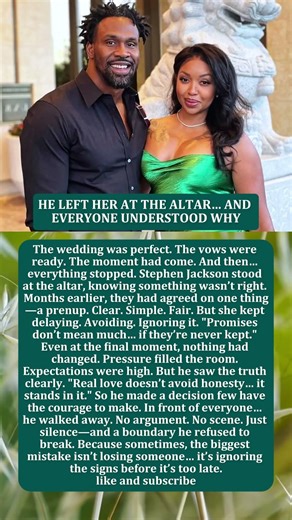 HE LEFT HER AT THE ALTAR… AND EVERYONE UNDERSTOOD WHY