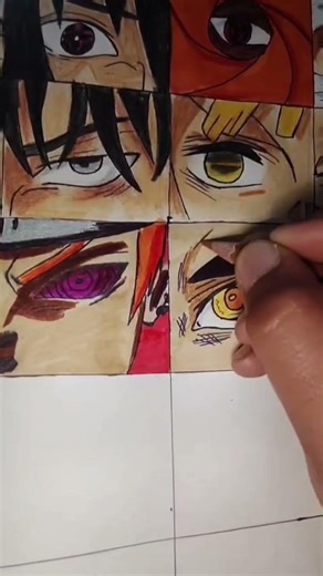 Rengoku eye drawing ⚡ Day11/30✨#rengoku #shorts
