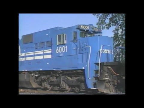 Train Action In West Dayton Ohio in 1988