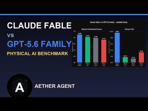 Claude Fable 5 vs GPT-5.6 Family: Physical AI Benchmarked (JuliaHub Study)