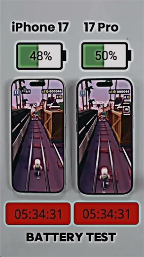 iPhone 17 vs iPhone 17 Pro Battery Test – Real Comparison 🔋
