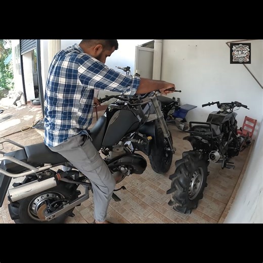 Here’s a quick startup video of three of my custom-built machines — 1️⃣ Suzuki TS250 frame with a custom 2-stroke setup 2️⃣ Honda CRM250 engine-powered off-road build 3️⃣ Kawasaki KDX125 engine custom bike All three bikes are fully hand-built by me, from chassis to swing arm, hubs, and fuel tanks. I build these projects purely for fun and to explore new engineering ideas. 💬 Share your thoughts in the comments! 👍 Follow the page for more custom builds and engineering creations. #CustomBuild #2S