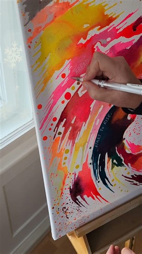 Acrylic Painting: Be real. Be wild. Be free. Show yourself.