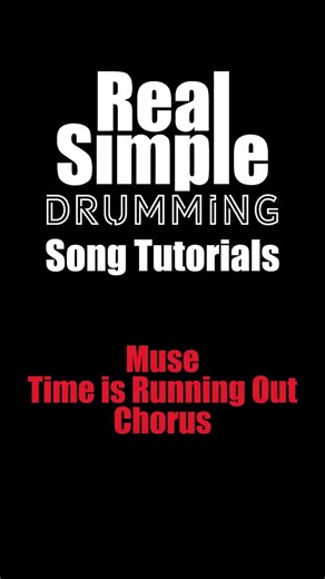 How to play Muse - Time is Running Out Drums - Chorus #drumcover #drumtutorial #drumlessons