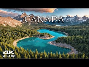 FLYING OVER CANADA 4K | Stunning Drone Views & Relaxing Piano Escape