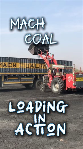 Coal Loading at MACH COAL PVT LTD. | Efficiency in Motion #mach #machineryinaction #loading