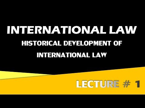 Lecture # 1 || Historical development of international law || International law || CSS || PMS