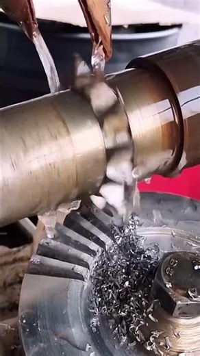 gear groove cutting process |precisionmachining operation #shorts