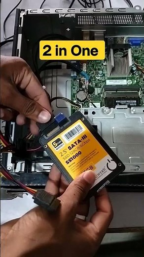 HP Mini Branded CPU SSD With HDD Install By 2 in One Connect#macnitesh #laptop