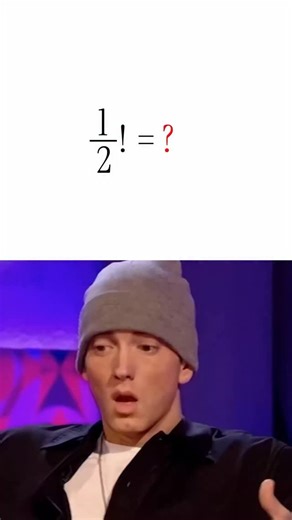 WhyNot Science on Instagram: "Factorial of a Fractional Number Eminem asks how to calculate the factorial of a fractional number. Trump explains that mathematicians solved this using the Gamma function, which extends factorials beyond whole numbers. That’s how we can compute values like half factorial = √π / 2, or even fractional ones like one-third factorial. But factorials of negative integers don’t exist—only negative fractions can be handled with this method. ⚠️DISCLAIMER⚠️: This is not real