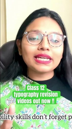 Class 12 typography and computer application, revision videos, chapter correspondence #typography