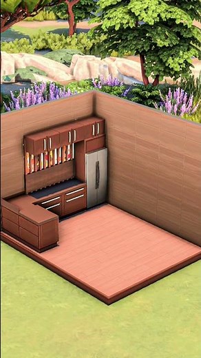 Sims 4 Kitchen Design Idea - NO CC - a simplified way to enhance your kitchen #ts4 #sims4 #sims
