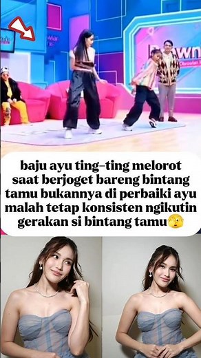 Ayu Ting-ting's clothes slipped down, making it hard to focus #enterhome #artistfamily #foryou #a...