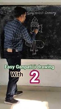 #driftphonk Easy Ganpati drawing|step by step drawings #drawingideas#drawingeasy #shorts