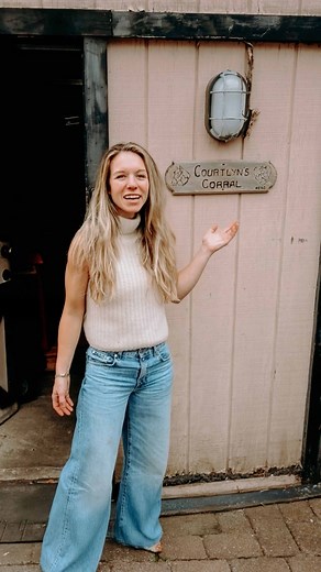 Long before Coffee Corral ever existed, a backyard playset was home to a small wooden sign that said “Courtlyn’s Corral.” Today, the original sign hangs outside the office, connecting past and present in the sweetest way. 🤎 | Coffee Corral