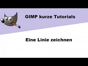 Gimp Kurze Tutorials Eine Linie Zeichnen