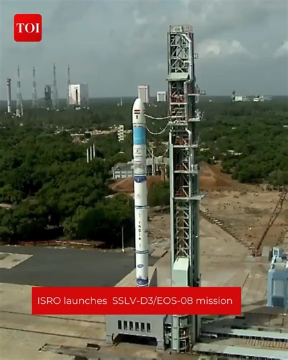192K views · 4.4K reactions | #WATCH | #ISRO (Indian Space Research Organisation) launches the third and final developmental flight of SSLV-D3/EOS-08 mission, from the Satish Dhawan Space Centre in Sriharikota, Andhra Pradesh. | The Times of India | Facebook