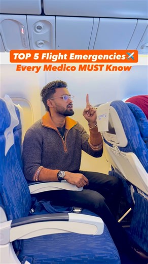 Rishabh Verma | MBBS , Content Creator🚀 | Mid-air emergencies are rare but real and the first few minutes decide outcomes. 🫁 Hypoxia :oxygen mask first, patient later 😵 Syncope... | Instagram
