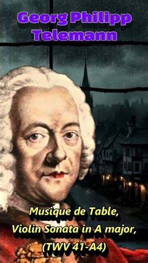 Georg Philipp Telemann - Musique de Table, Violin Sonata in A major, (TWV 41-A4)