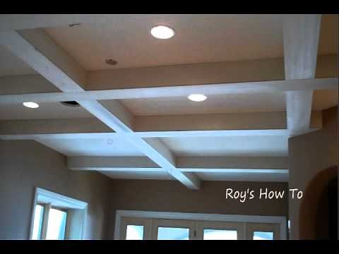 Installing Ceiling Beams And Crown Molding