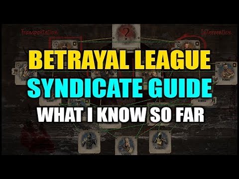 Path of Exile: BETRAYAL - Syndicate Guide - What I've Learned So Far