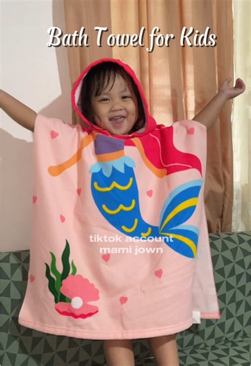 sobrang cute nitong bath towel na nabili ko for my toddler 🥰 #bathtowelforkids #bathtowel #kidstowel
