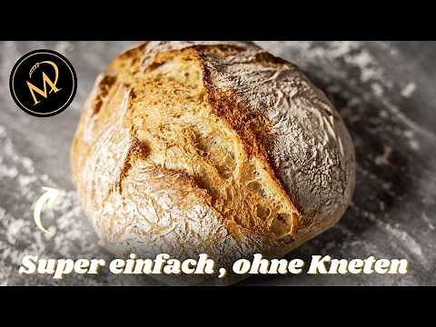 The easiest bread without kneading - beginner bread without a kneading machine - No knead Bread