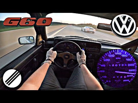 1990 VW GOLF II GTI G60 *BARNFIND* TOP SPEED DRIVE ON GERMAN AUTOBAHN 🏎