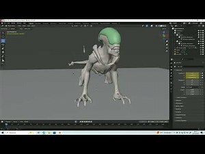 (Blender) Xenomorph runner movement test