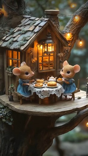 Austin Animations I AI Art I AI Animations | ✨Happy Friday, lovely friends! ✨ May your day be as cosy as a tiny mouse tea party 🫖🍰, as sweet as a freshly baked biscuit 🧁, and as... | Instagram