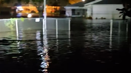 Widespread flooding, winds and lightning hit Florida