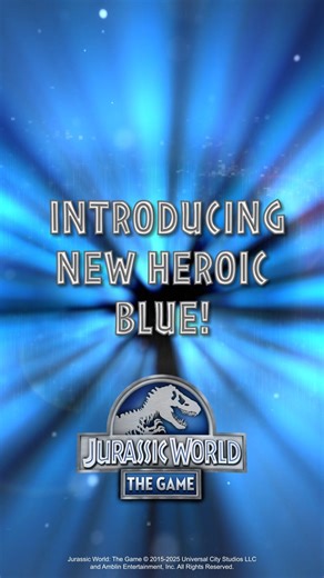 Blue is now the latest Creature you can upgrade to Heroic Status! 🌟 Claim & Play ▶ http://ludia.gg/JW250812 | Jurassic World: The Game