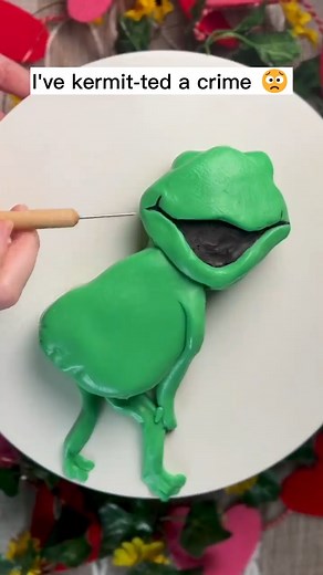 4.5K views · 125 reactions | I’ve kermit-ted a crime  #kermit #kermitthefrog #cursed #cake #bakingthursdays | Baking Thursdays | Facebook