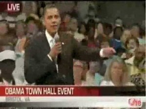 Obama stuttering while giving speech part 2
