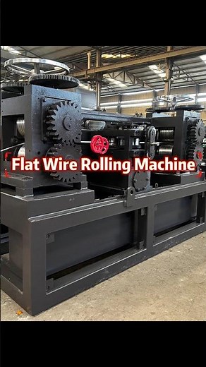 Industrial Flat Wire Rolling Machine in ActionOne-step forming#machine #factory #manufacturing
