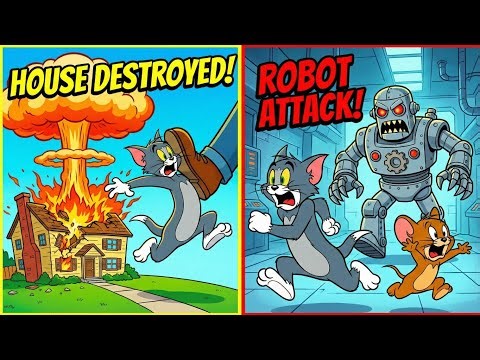 Tom & Jerry Double Episode: The Bomb Explosion & Robotic House Trap! 💣🤖
