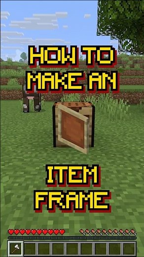 #shorts Minecraft: How to make an Item Frame