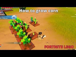 TUTORIAL HOW TO Grow Corn ON FORTNITE LEGO Fortnite LEGO corn growing tutorial