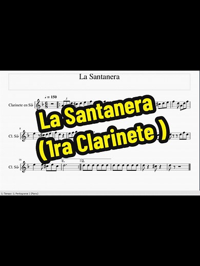 La Santanera: Partituras para Clarinete