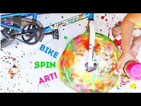 Action Art: Spin Art Using a Bike
