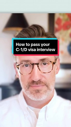 To pass your C-1/D visa interview focus on the employer and understand how well known of a brand your employer is. #longervideos #immigration #visa