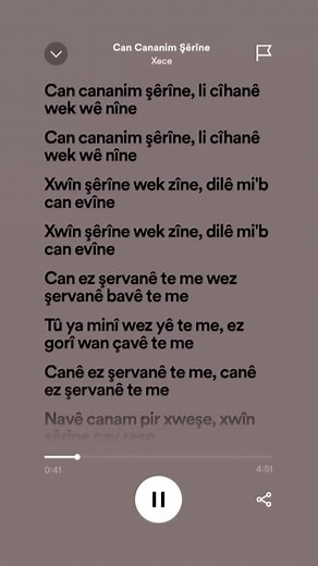 Xece - Can Cananım Şêrîne: Kürtçe Şarkı Sözleri