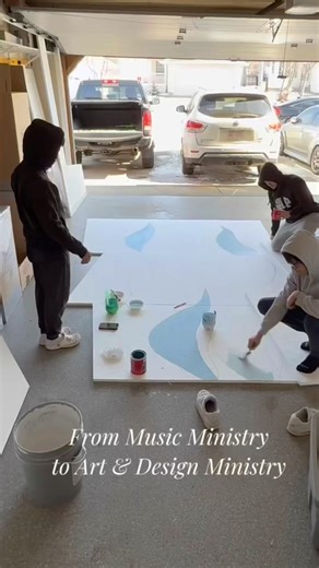 Music team. Not only are they serving thru worship, but today they are also using their creativity.
