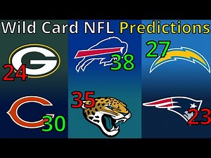 2025-2026 NFL Wild Card PREDICTIONS (With Scores)