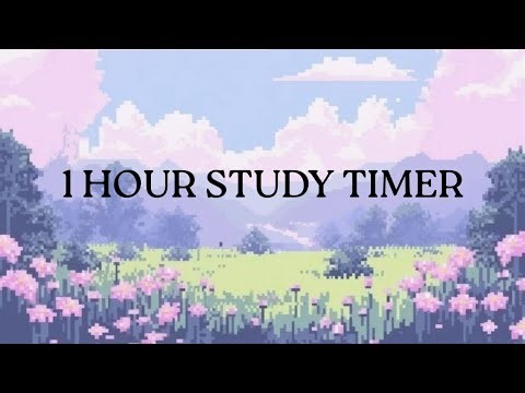 Cute pixelated 1 hour timer - Cute Study Focus Helper