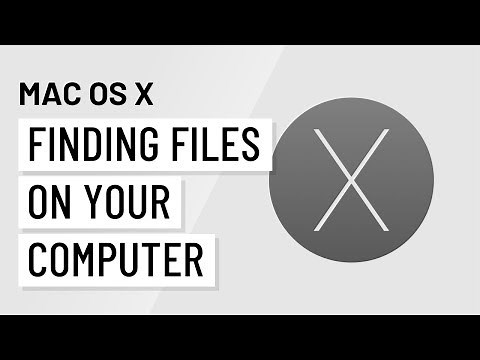 Mac OS X Basics: Finding Files on Your Computer